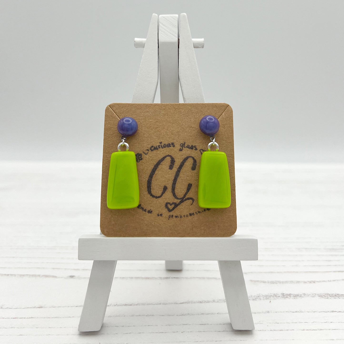 Bold Colourful Glass Earrings