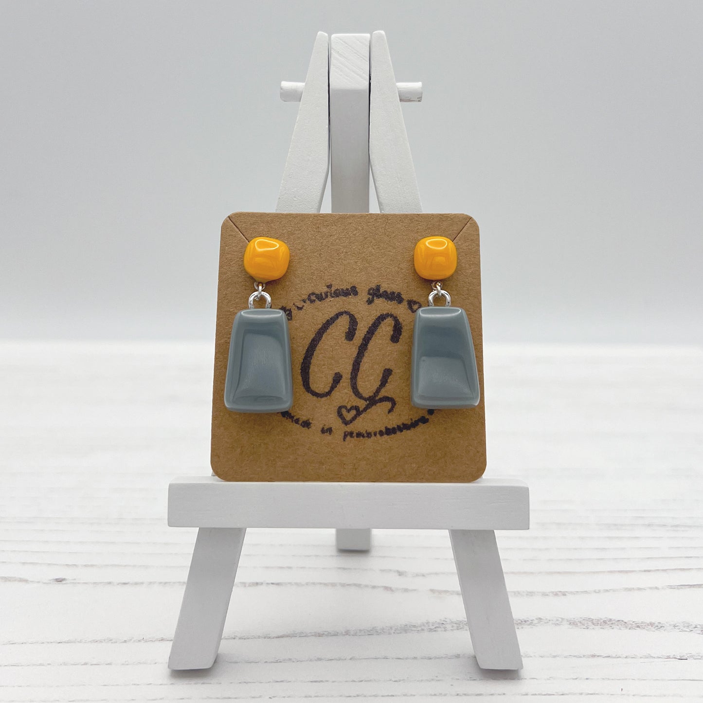 Bold Colourful Glass Earrings