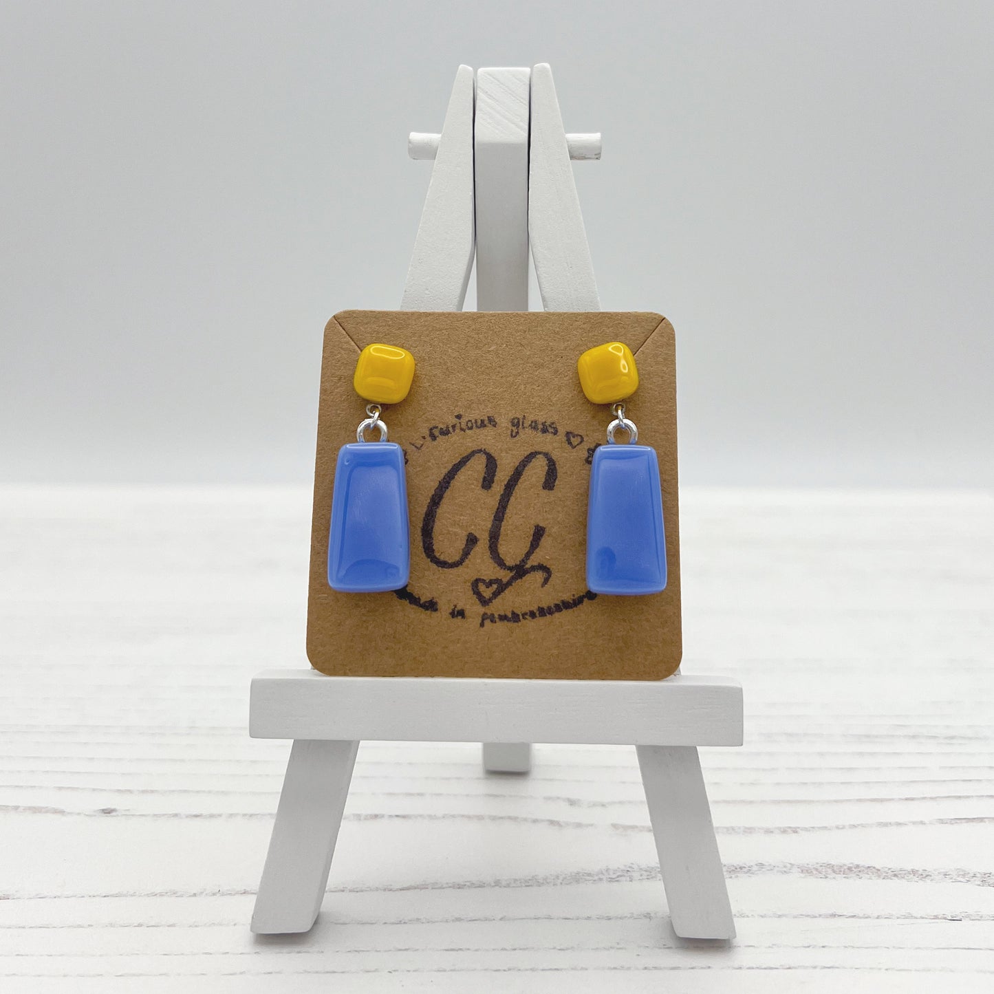 Bold Colourful Glass Earrings