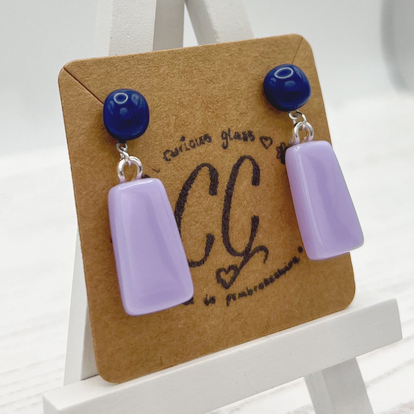 Bold Colourful Glass Earrings
