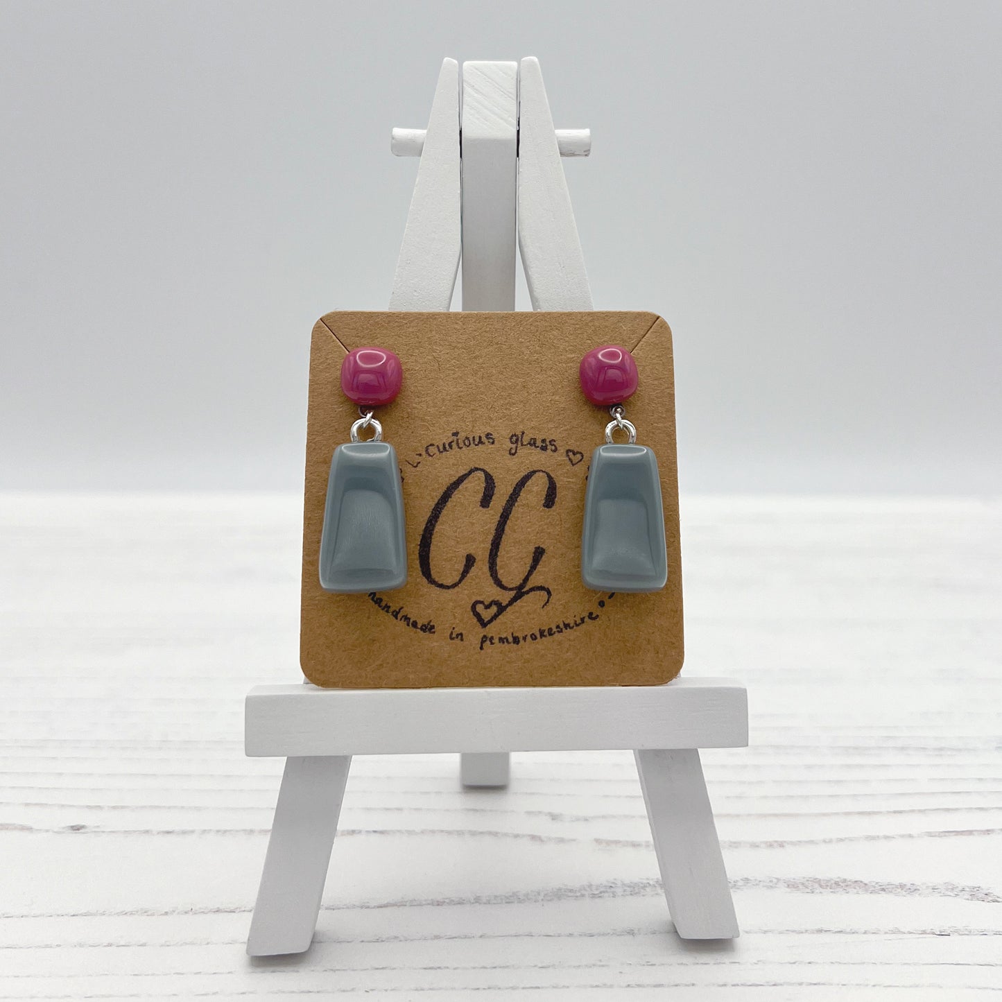 Bold Colourful Glass Earrings