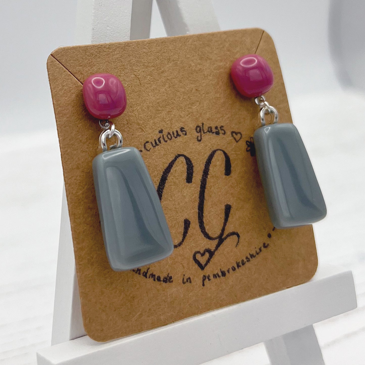 Bold Colourful Glass Earrings