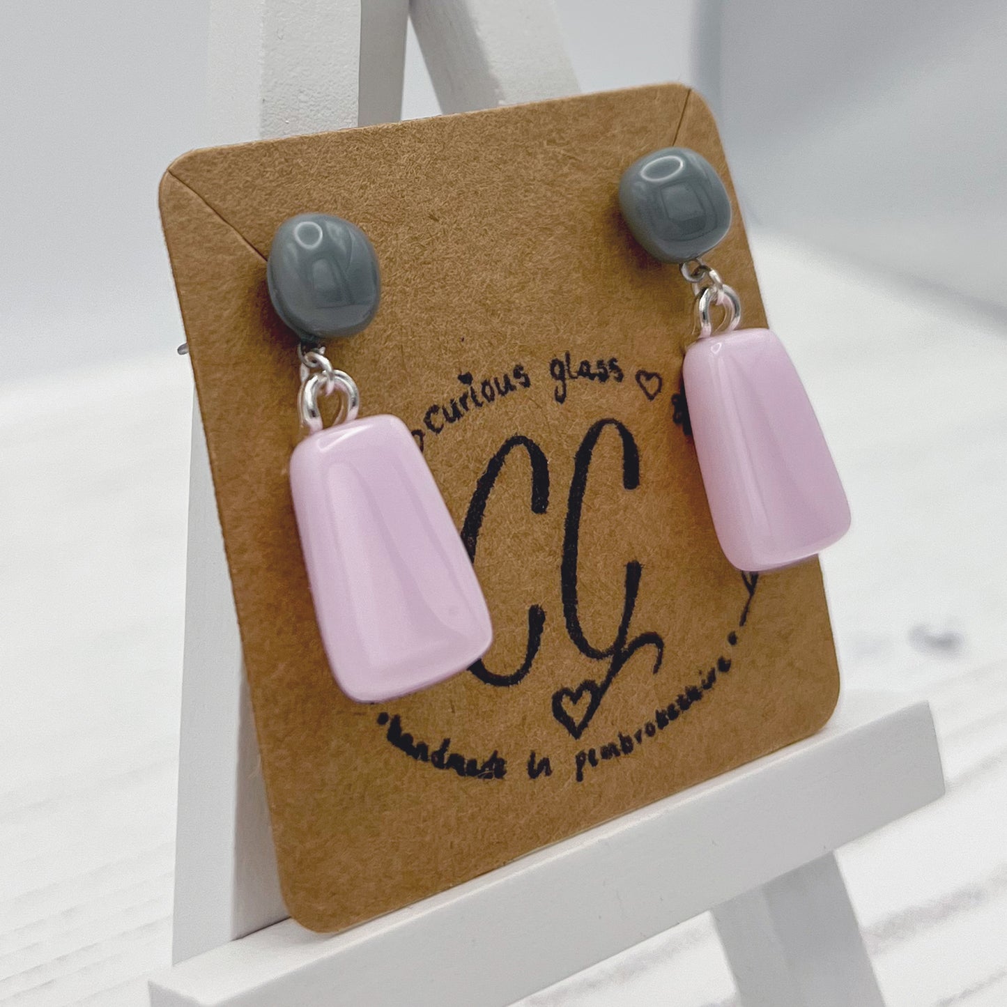 Bold Colourful Glass Earrings