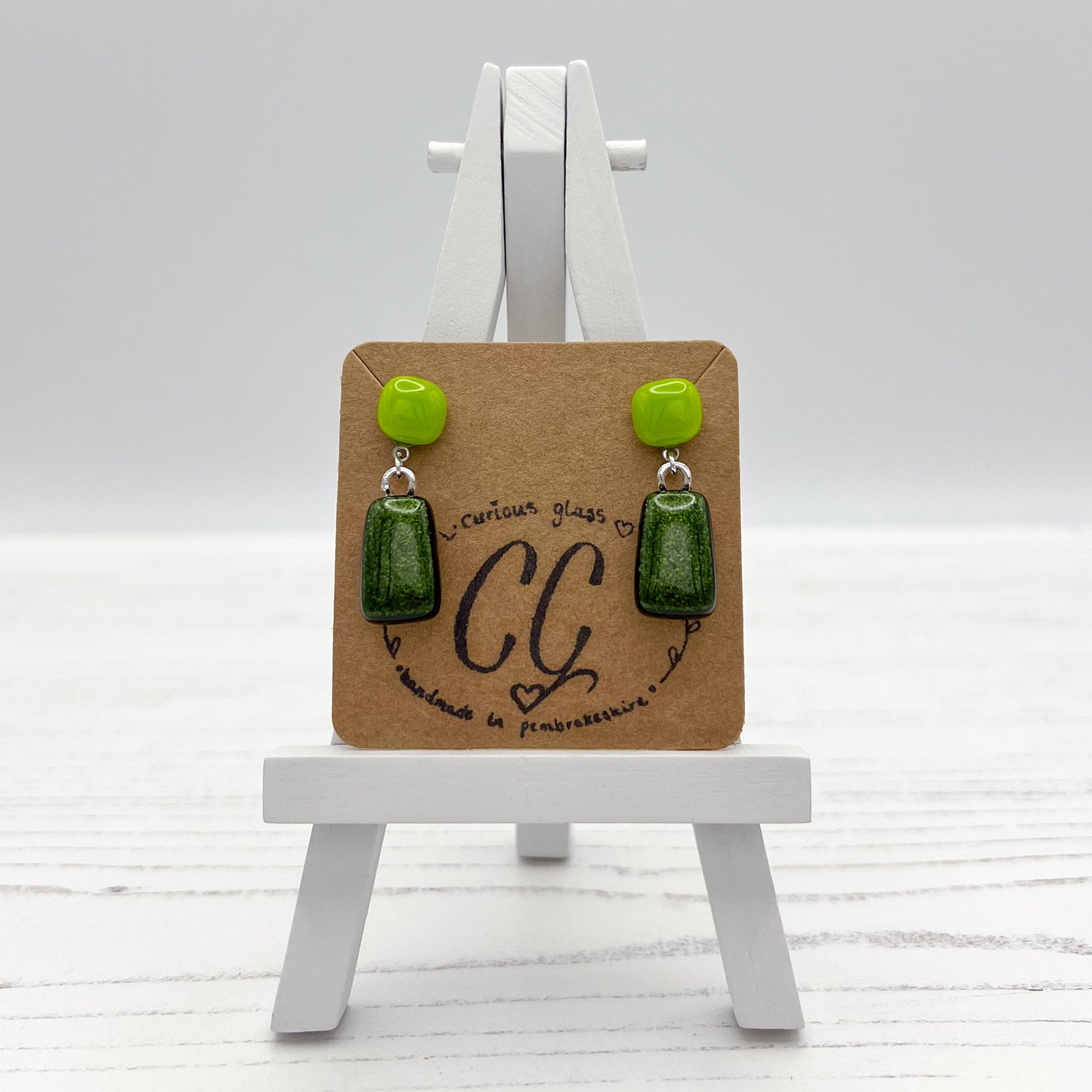 Bold Colourful Glass Earrings