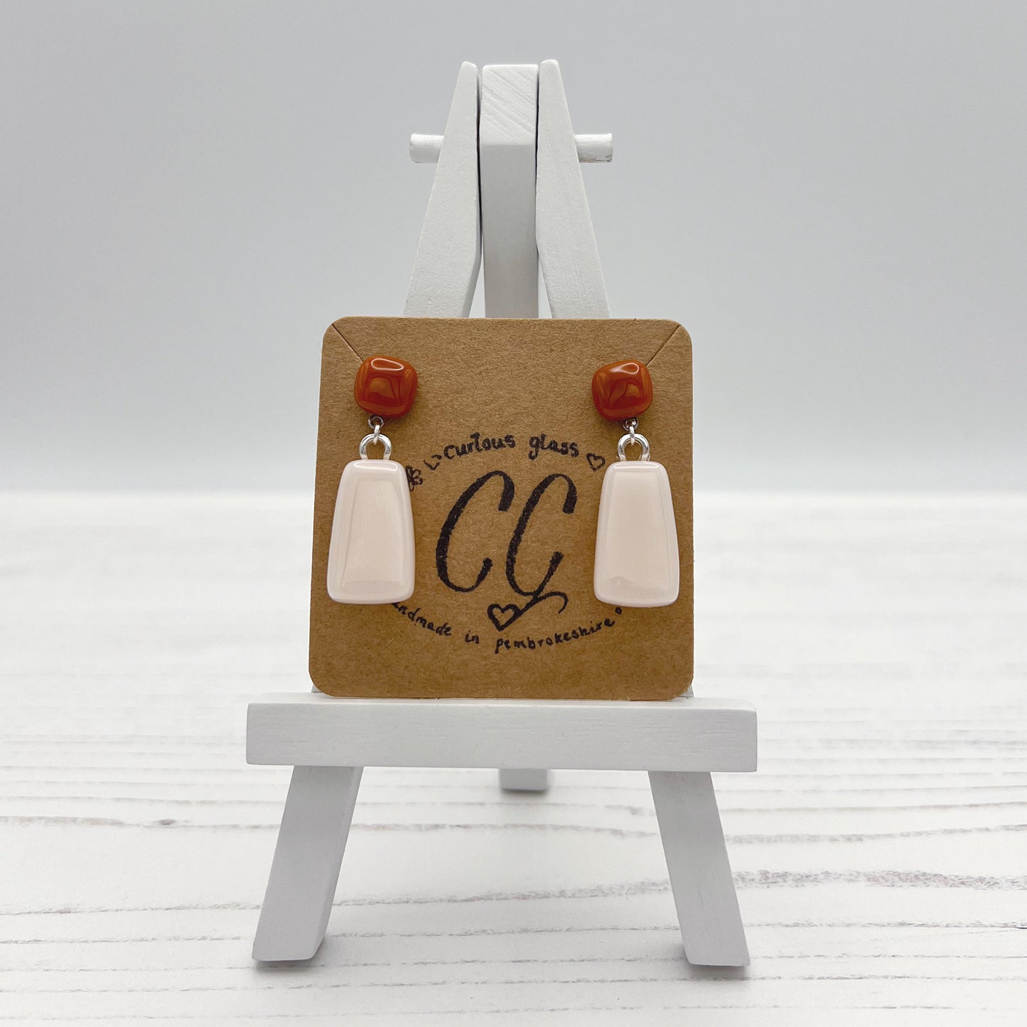 Bold Colourful Glass Earrings