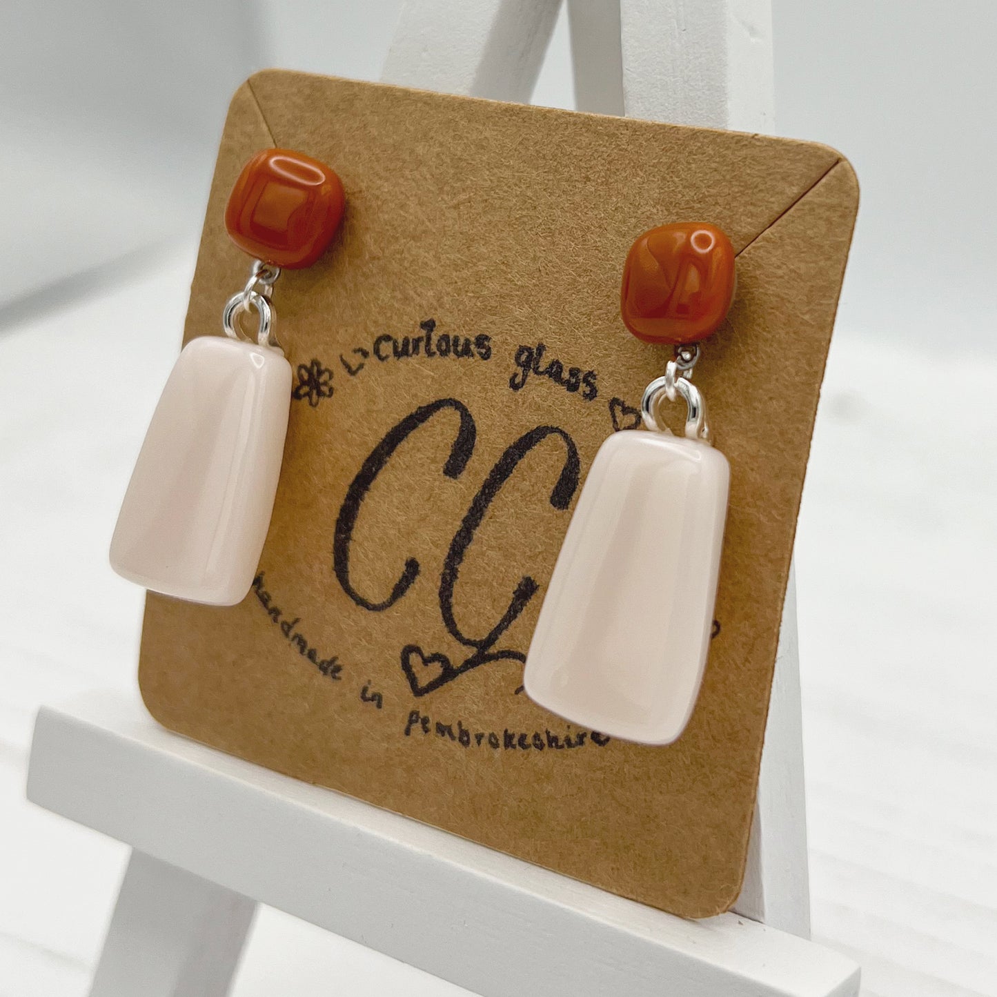 Bold Colourful Glass Earrings