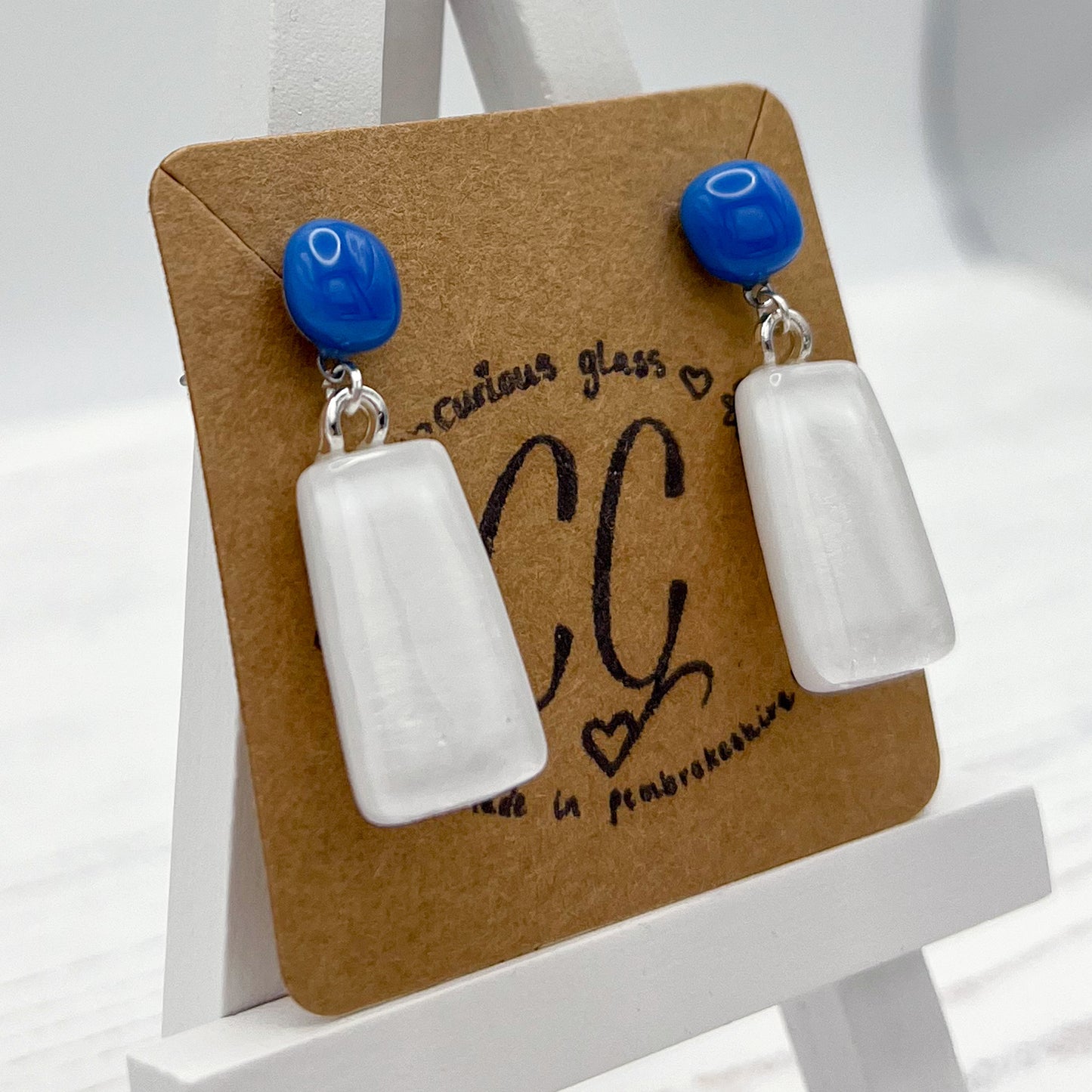 Bold Colourful Glass Earrings
