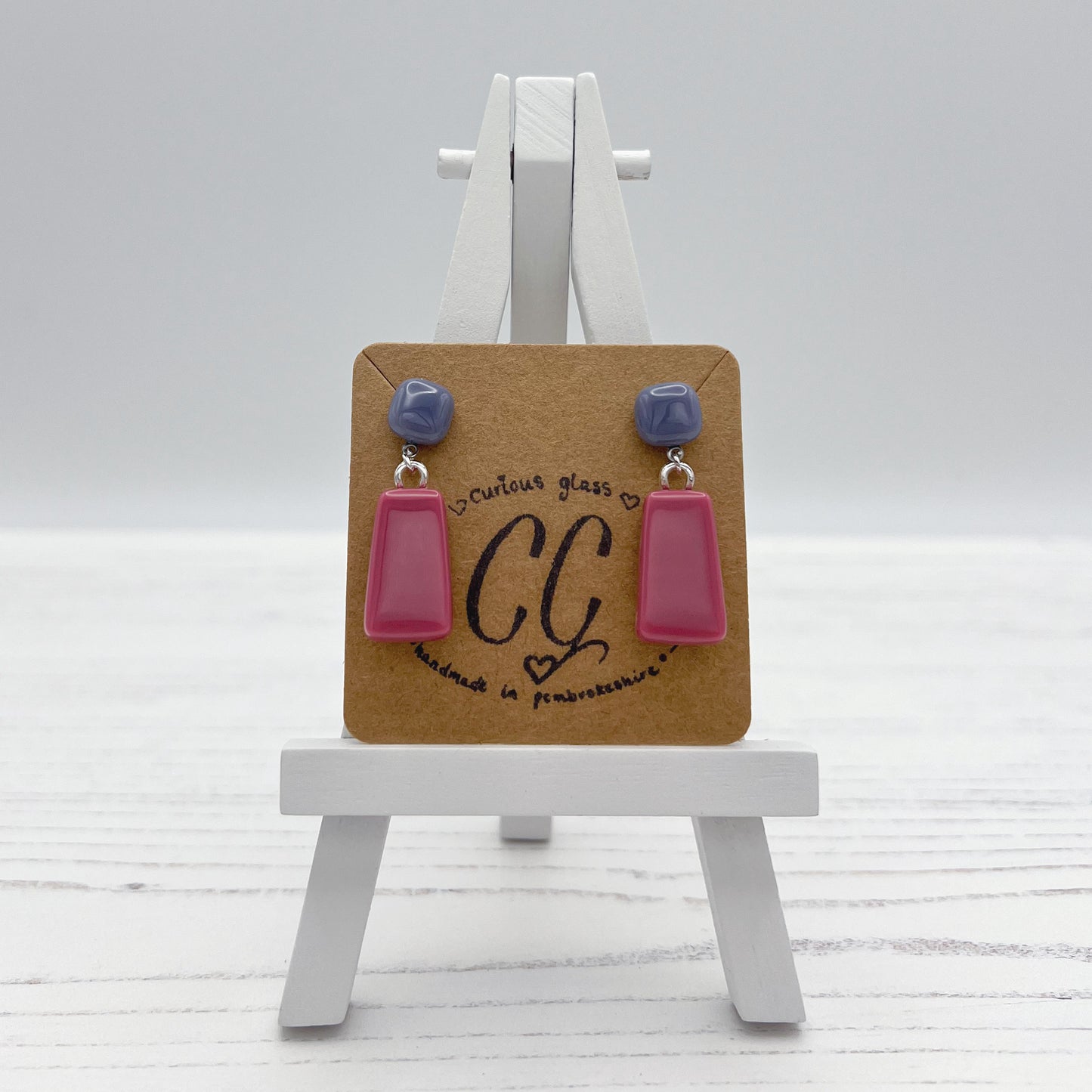 Bold Colourful Glass Earrings