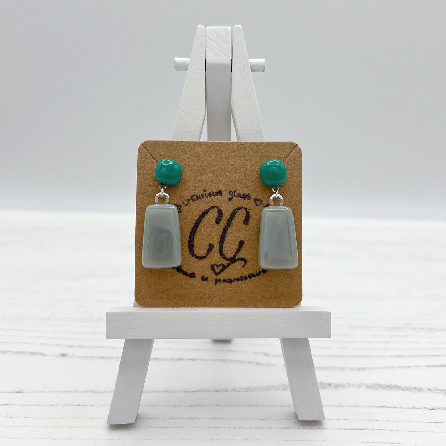 Bold Colourful Glass Earrings