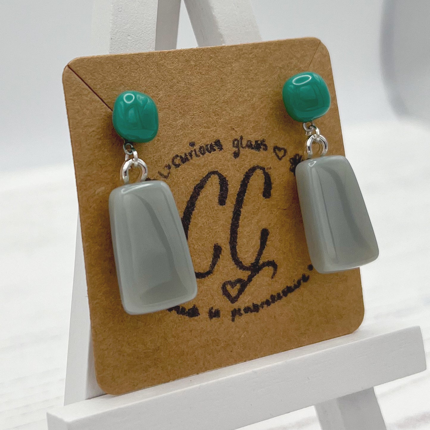Bold Colourful Glass Earrings