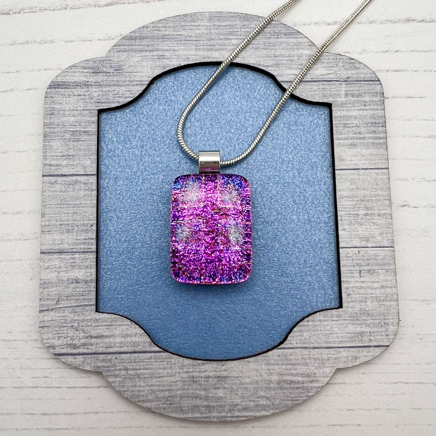Ingénue Pink Squares Necklace