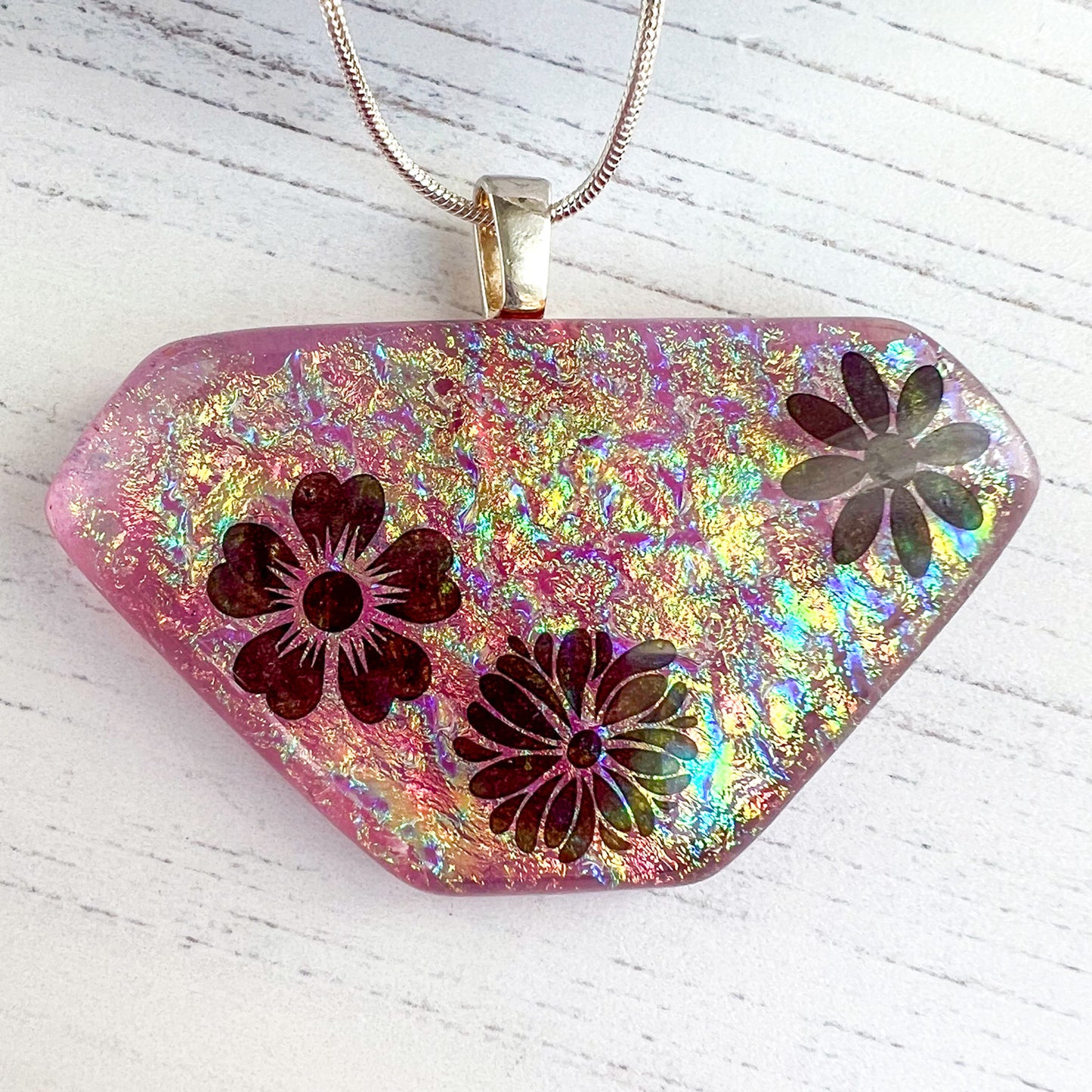 Pink Flower Necklace