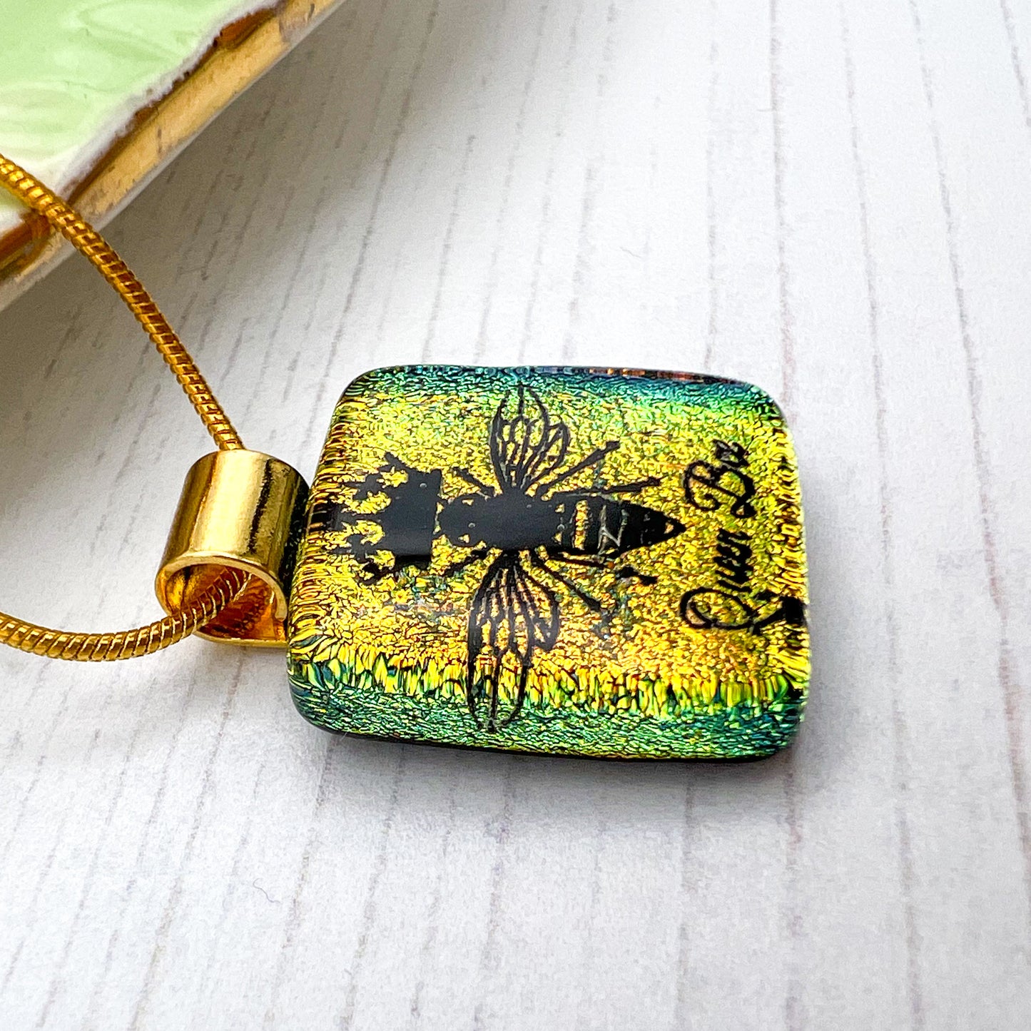 Queen Bee Glass Necklace