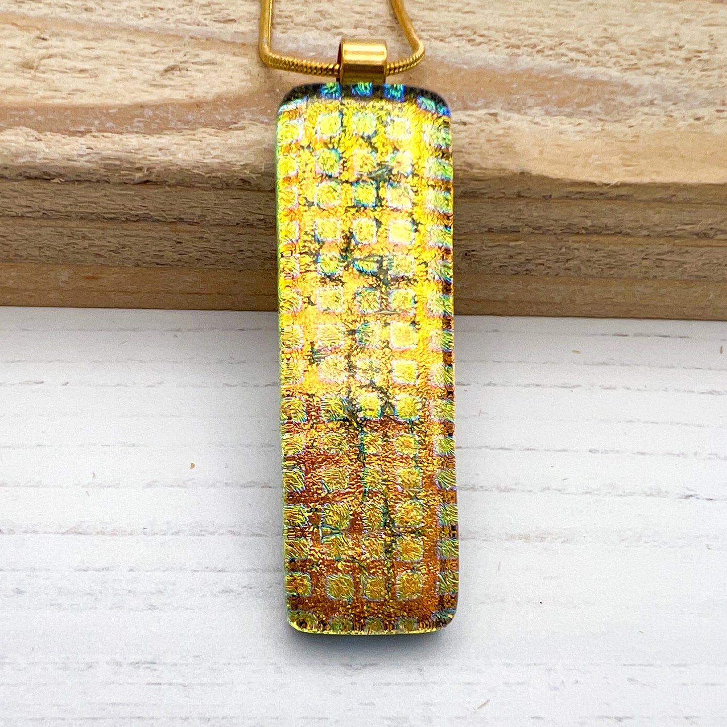 Squares Gold Necklace