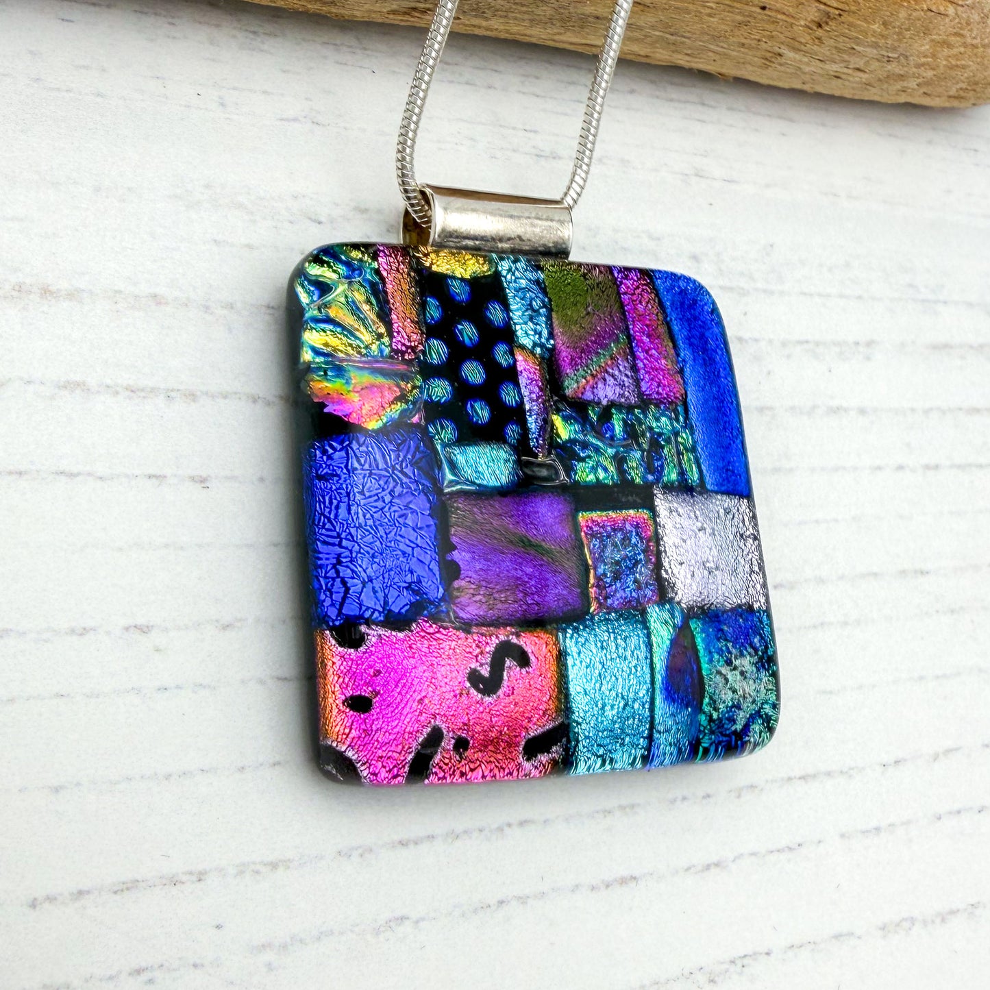 Confetti Squares Necklace | Handmade in Wales