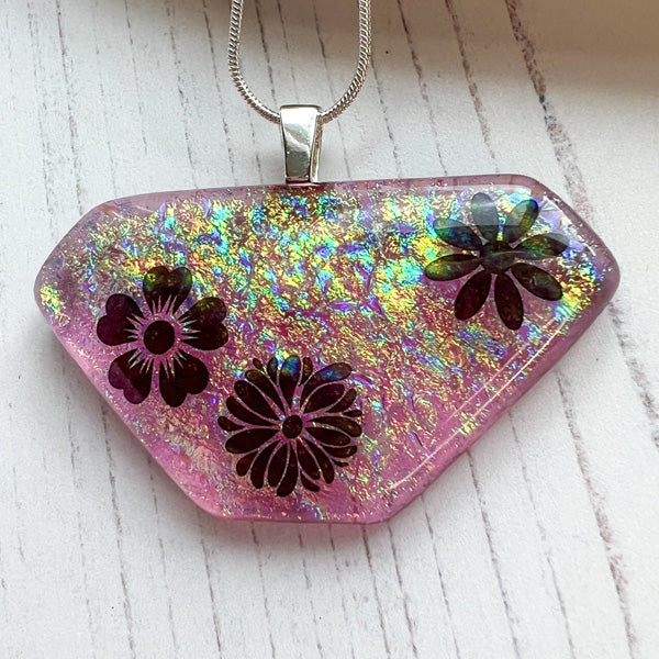 Pink Flower Necklace