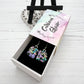 Red Geometric Glass Earrings