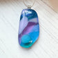 Sea Dichroic Glass Necklace Ten