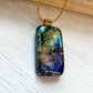 Twinkle Purple Glass Necklace