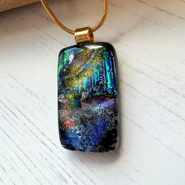 Twinkle Purple Glass Necklace