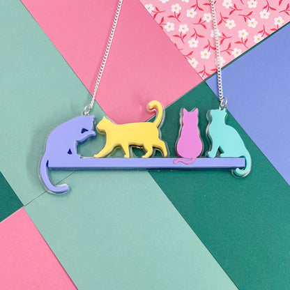 Cat Acrylic Necklace