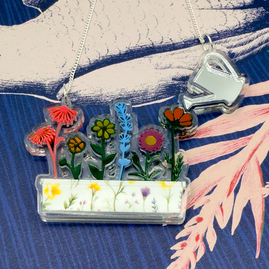 Flower Acrylic Necklace