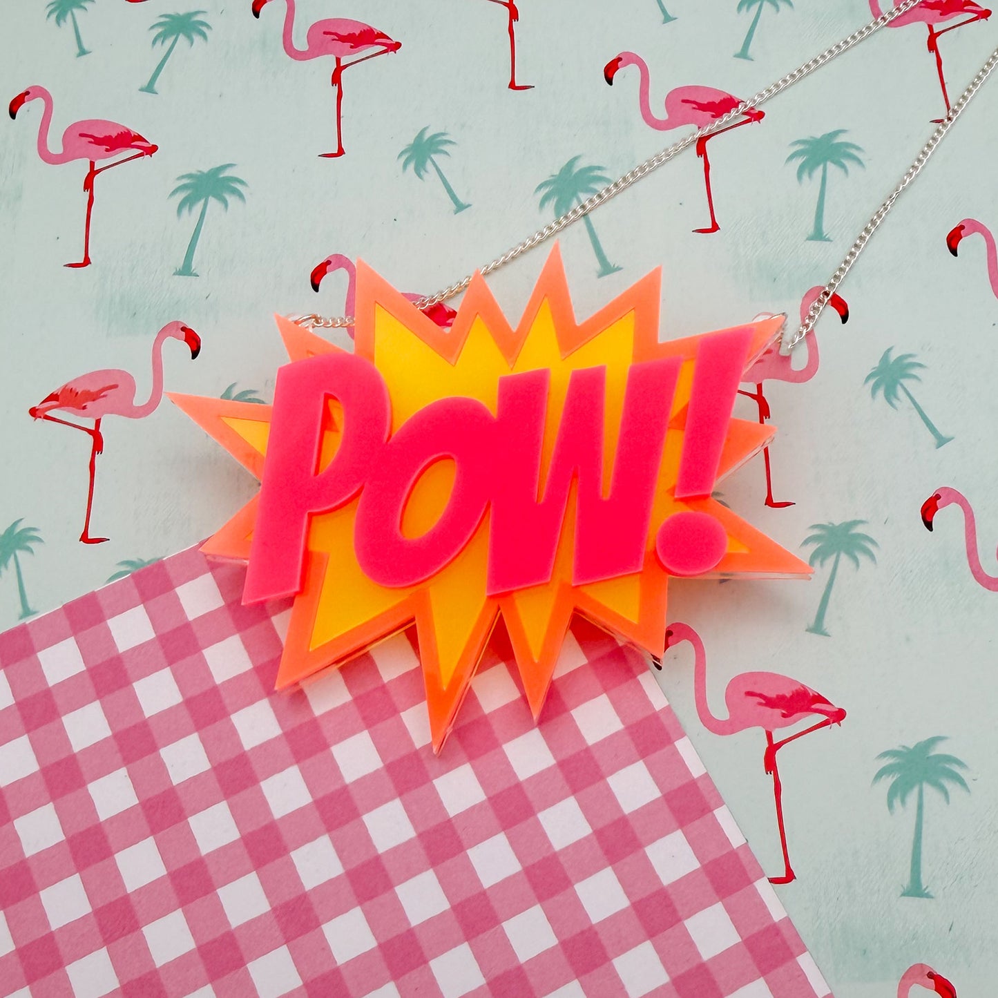 Retro Acrylic Necklace