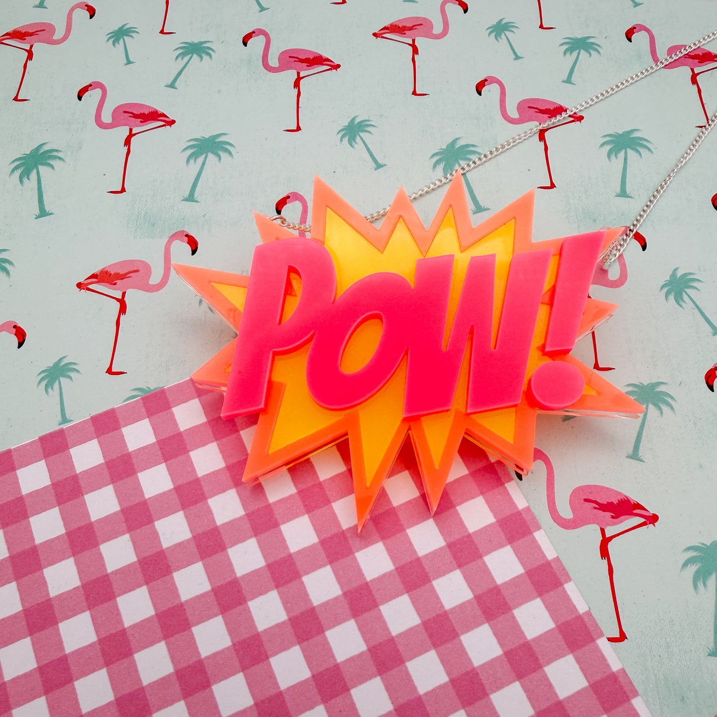 Retro Acrylic Necklace