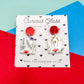 Limited Edition Floral Acrylic Earrings