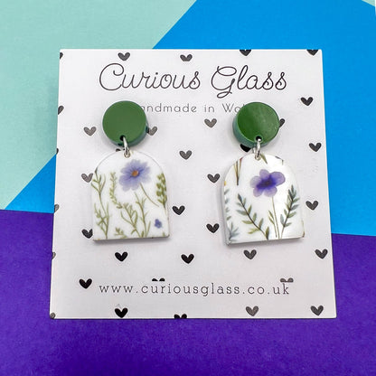 Limited Edition Floral Acrylic Earrings