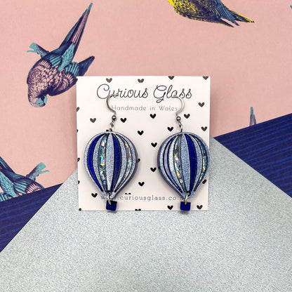Limited edition hot air balloon earrings