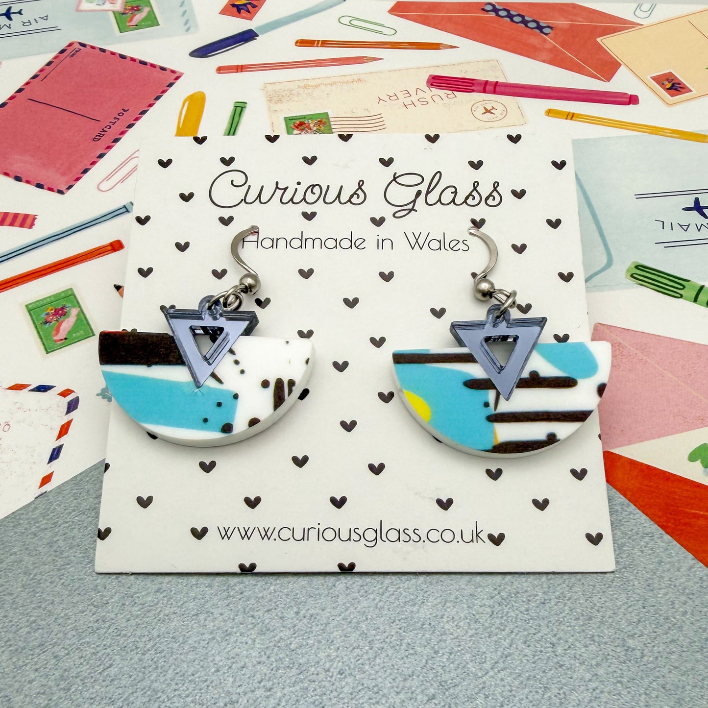 Half Circle Acrylic Earrings