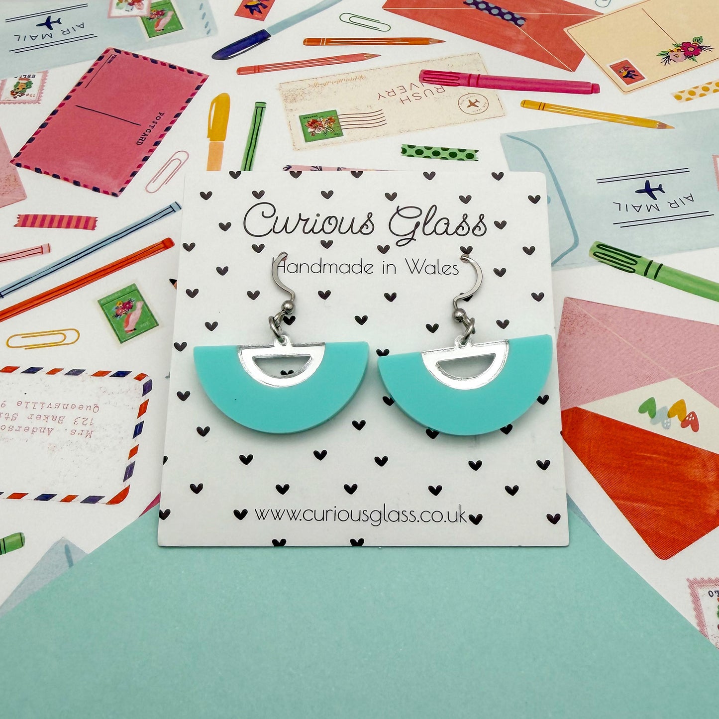 Half Circle Acrylic Earrings