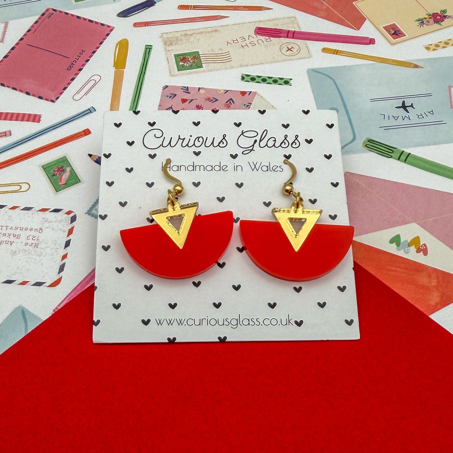 Half Circle Acrylic Earrings