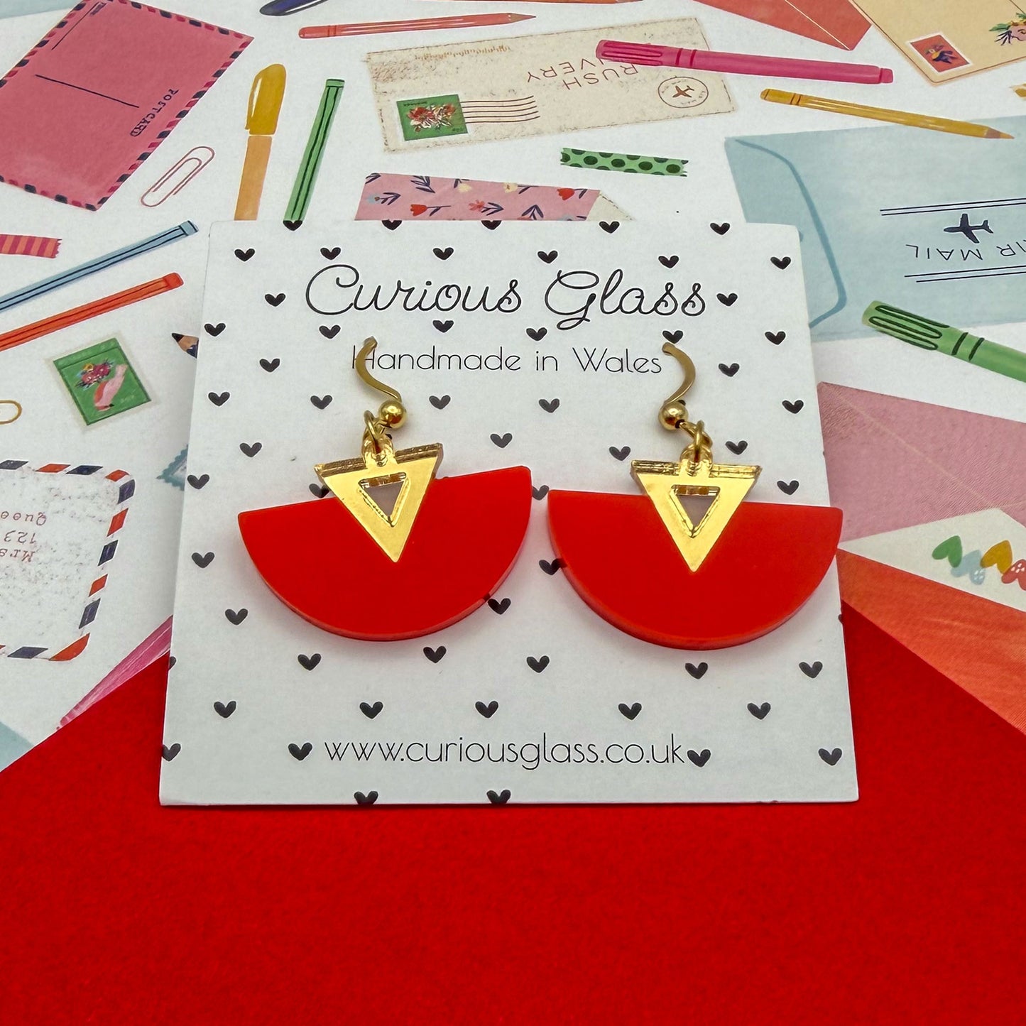 Half Circle Acrylic Earrings