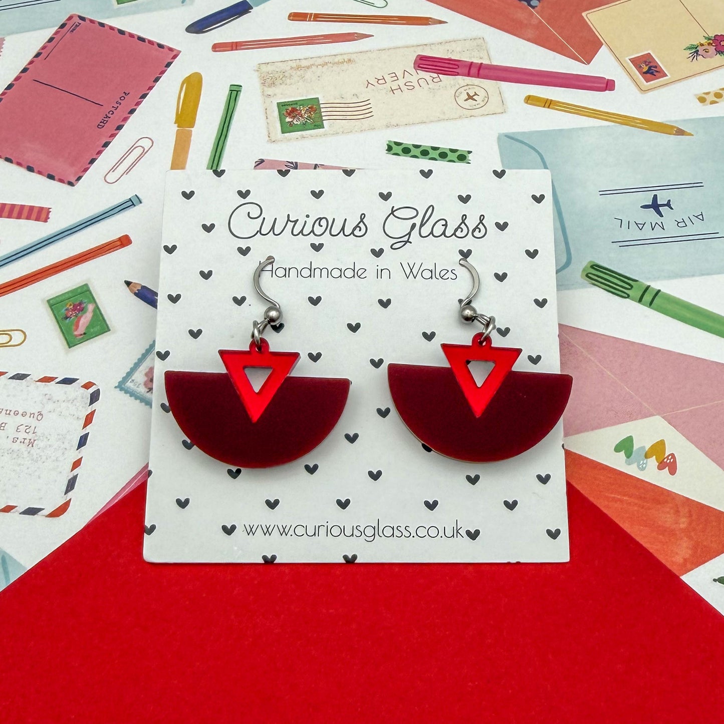 Half Circle Acrylic Earrings