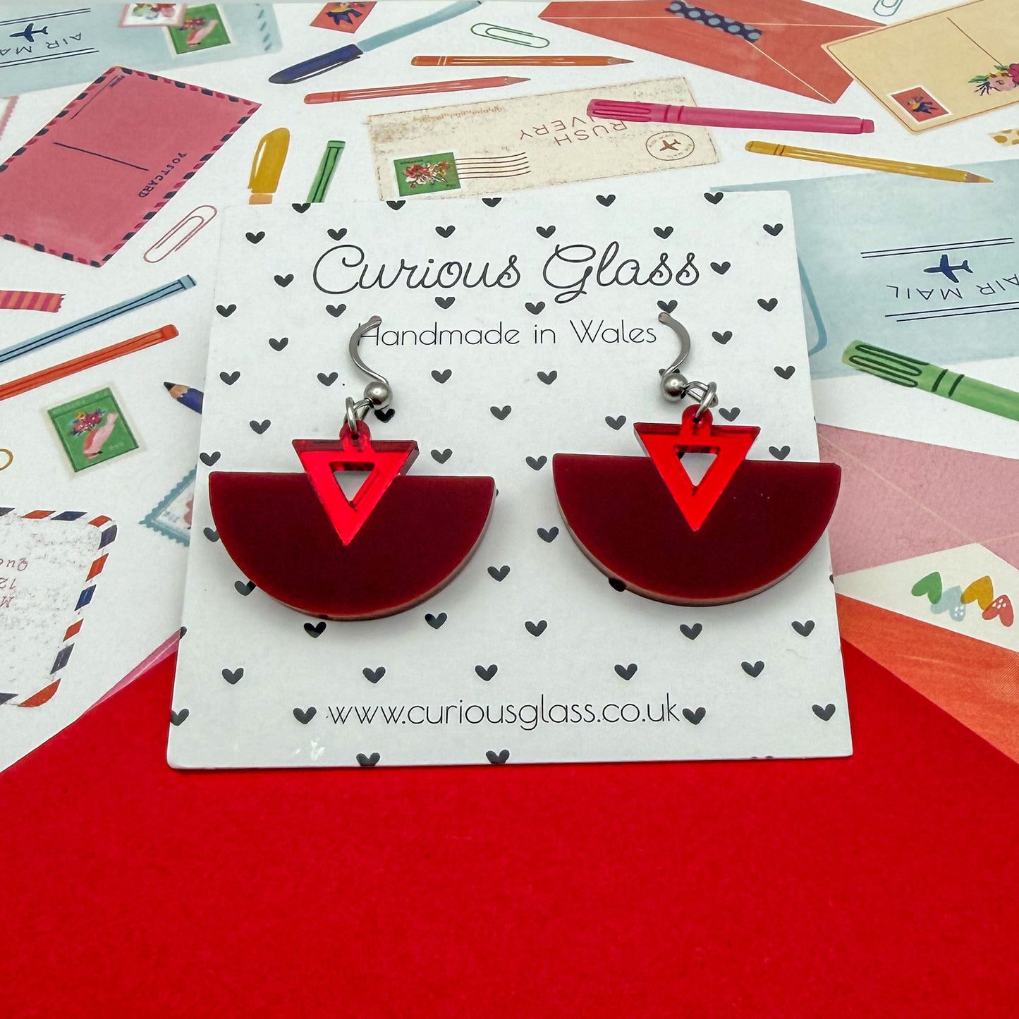 Half Circle Acrylic Earrings