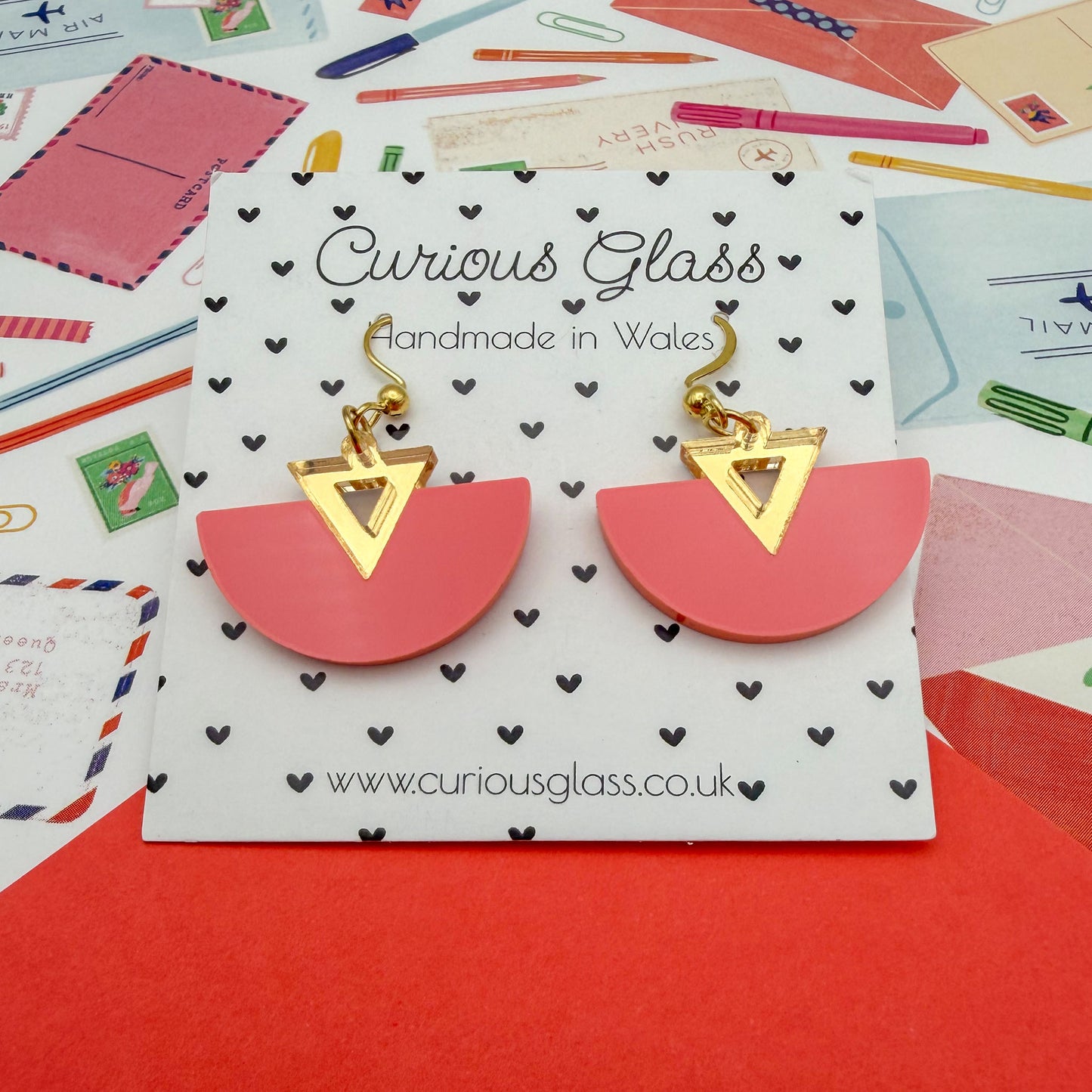 Half Circle Acrylic Earrings