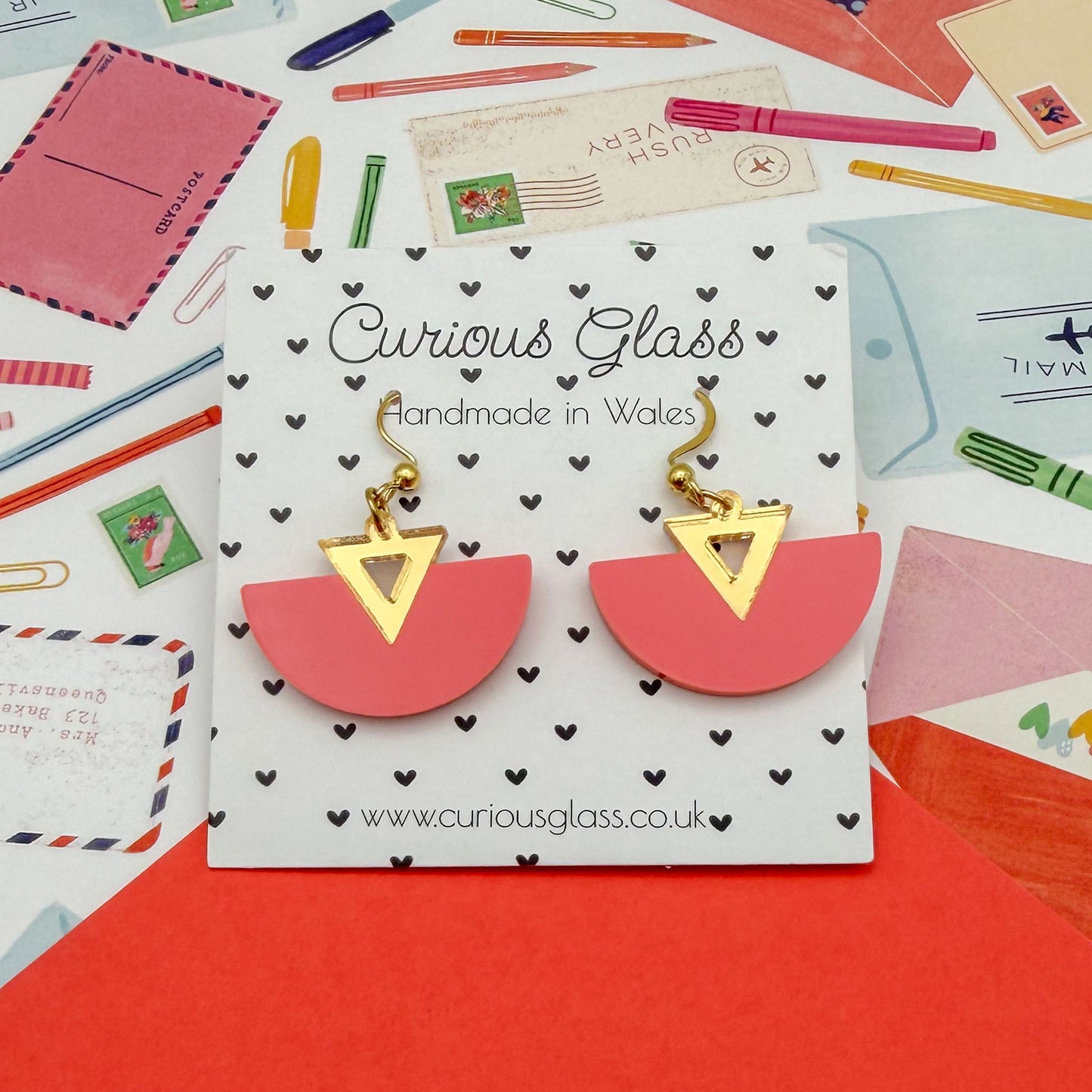 Half Circle Acrylic Earrings