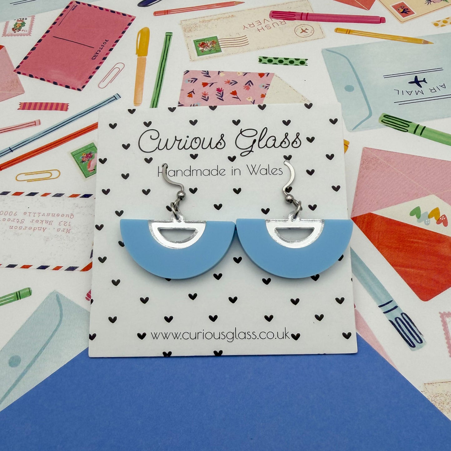 Half Circle Acrylic Earrings