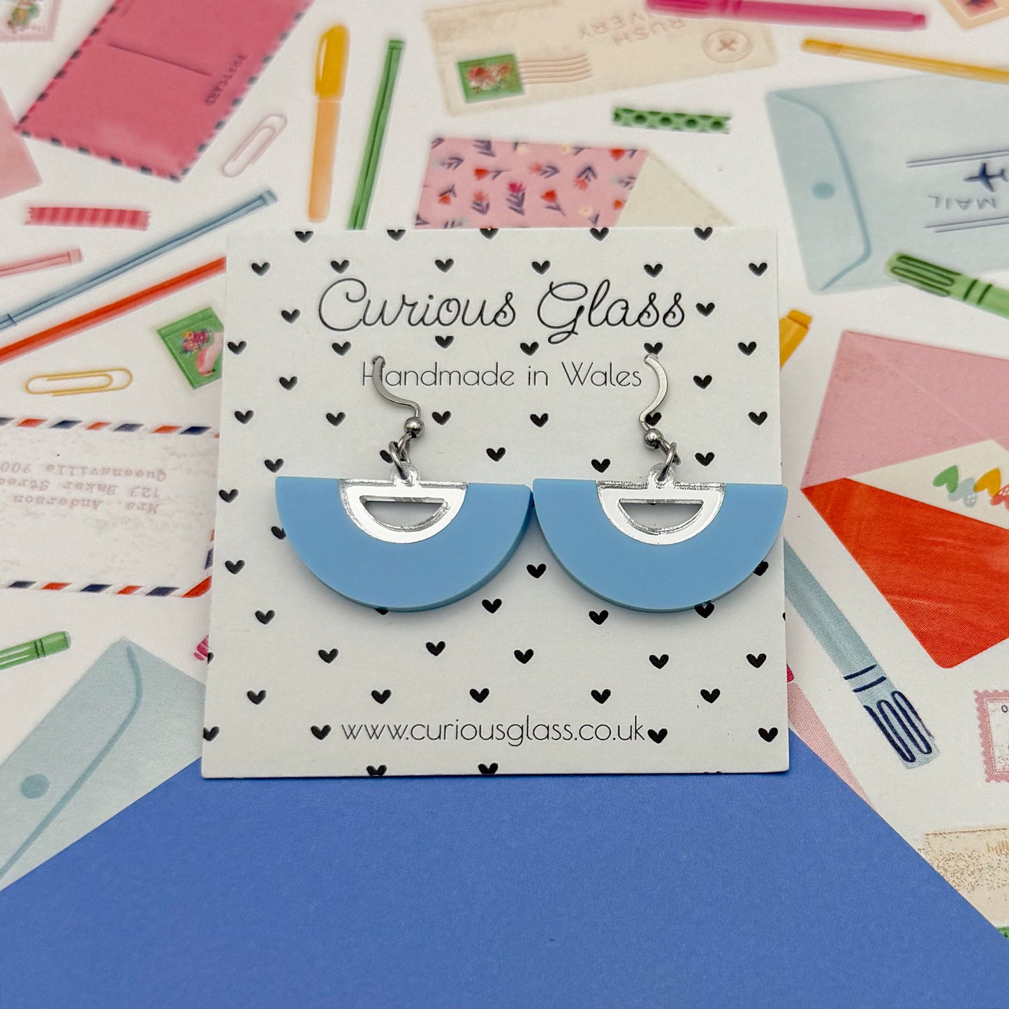 Half Circle Acrylic Earrings