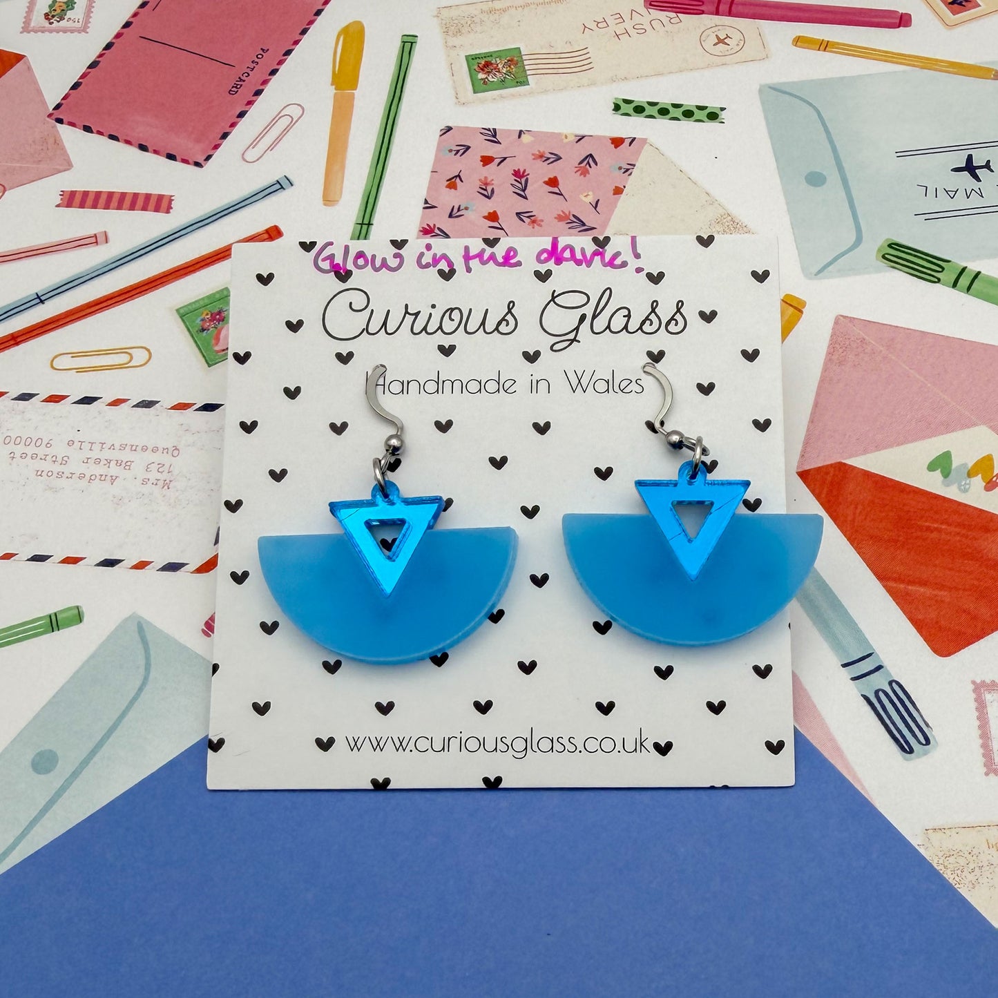 Half Circle Acrylic Earrings