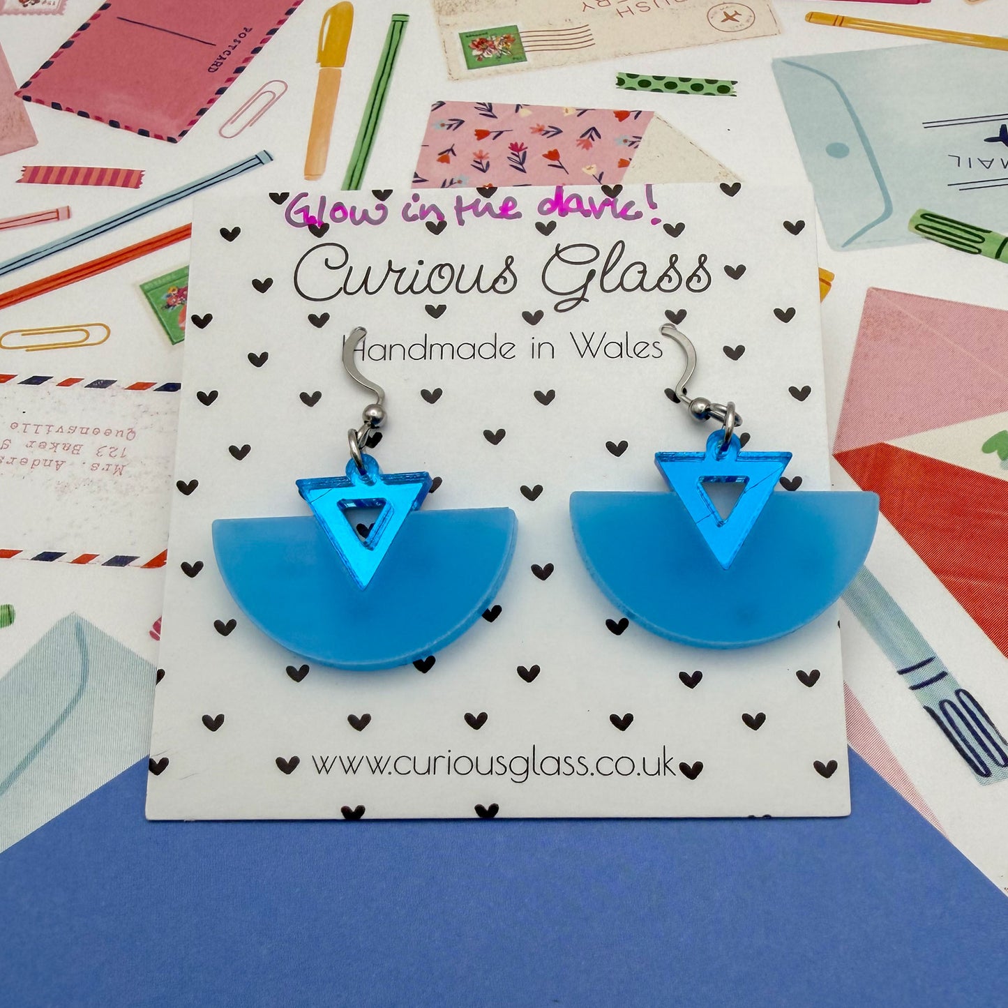 Half Circle Acrylic Earrings