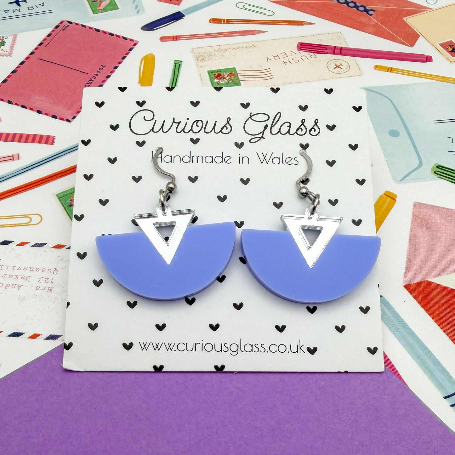 Half Circle Acrylic Earrings