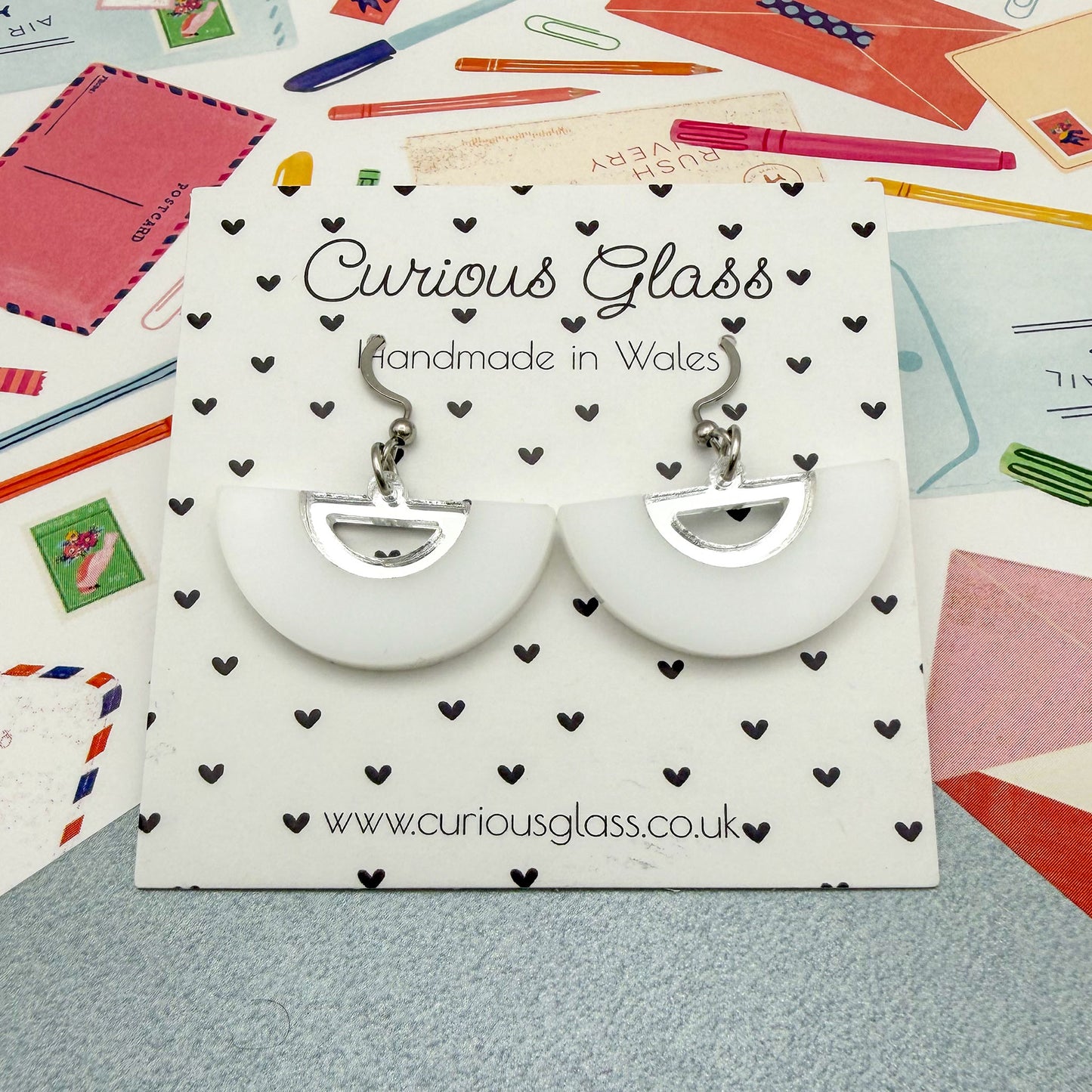 Half Circle Acrylic Earrings