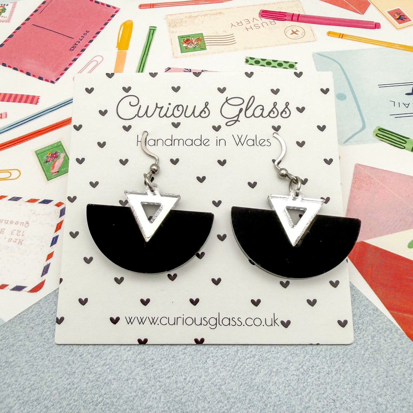 Half Circle Acrylic Earrings