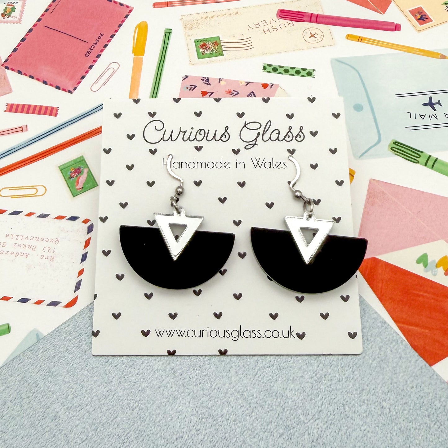 Half Circle Acrylic Earrings