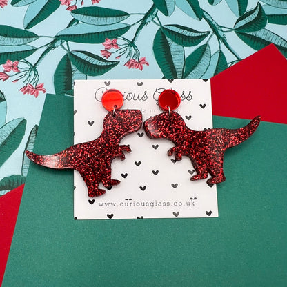 Dinosaur Acrylic Earrings