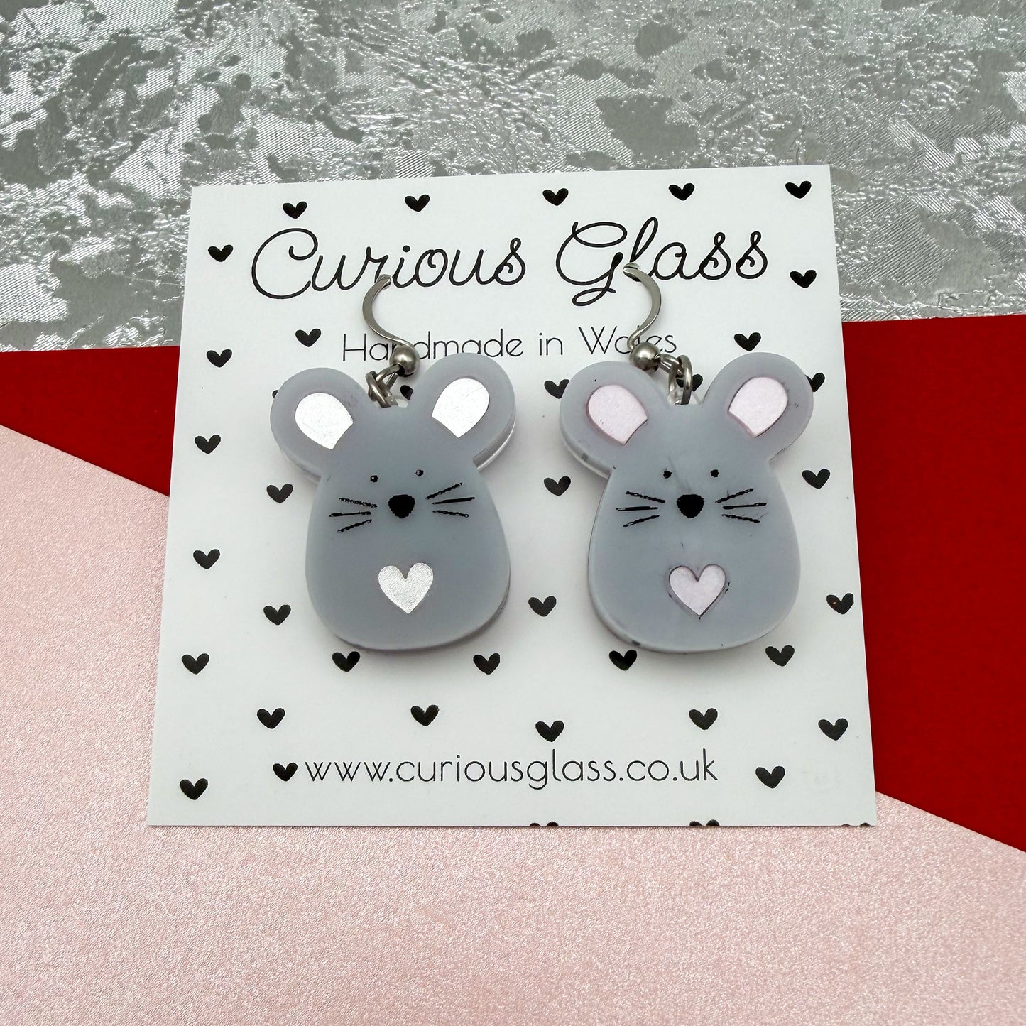 Handmade acrylic animal earrings