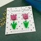 Tulip acrylic earrings